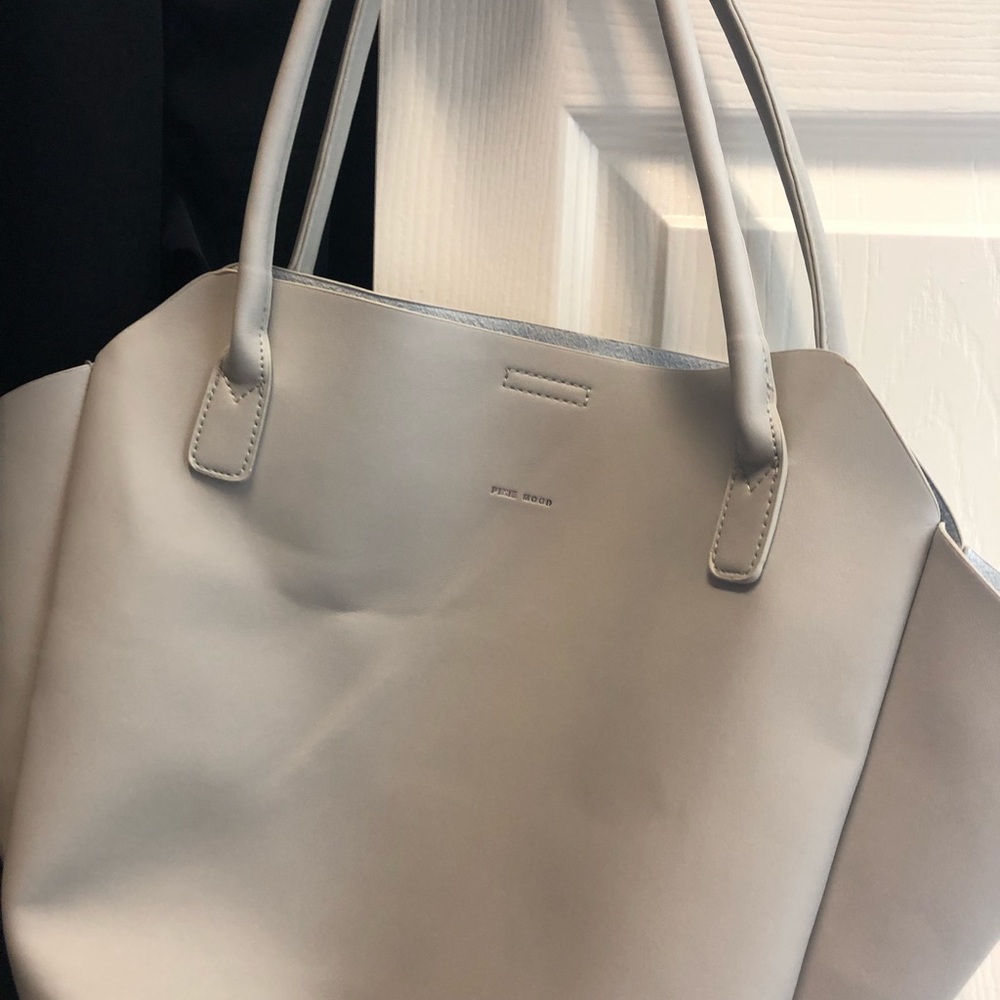 Vegan leather tote
